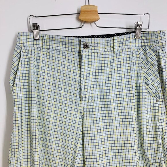 Lululemon Men's Commision Plaid 10 Inseam Stretch Golf Chino Short Size 36‎ - Picture 4 of 12